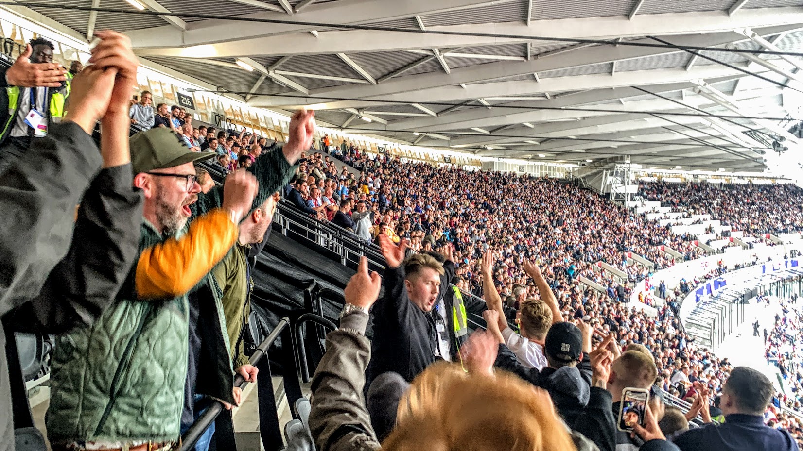 Fans Celebrate West Ham