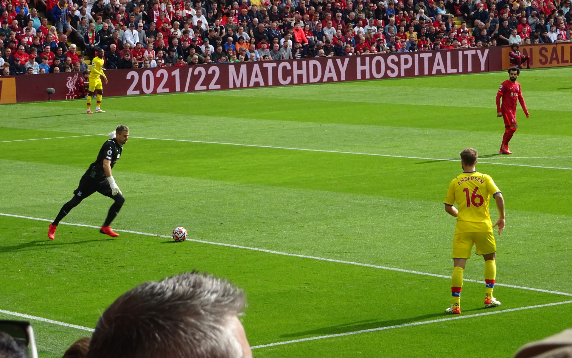 Guaita goal kick Liverpool